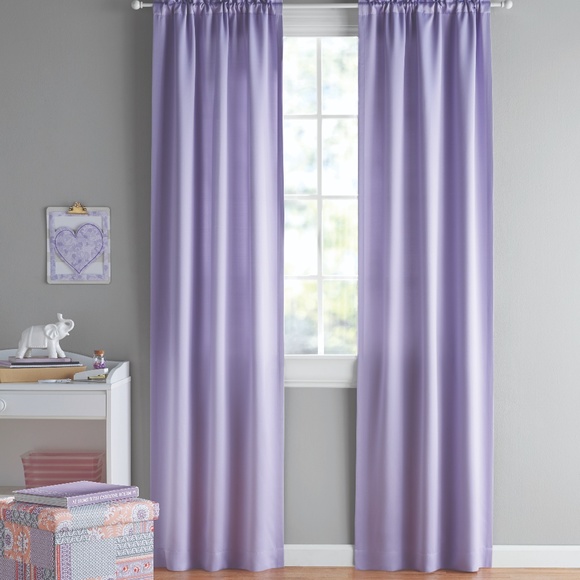 Your Zone Accents Purple Room Darkening Panel Pairs 60x95 Nwt